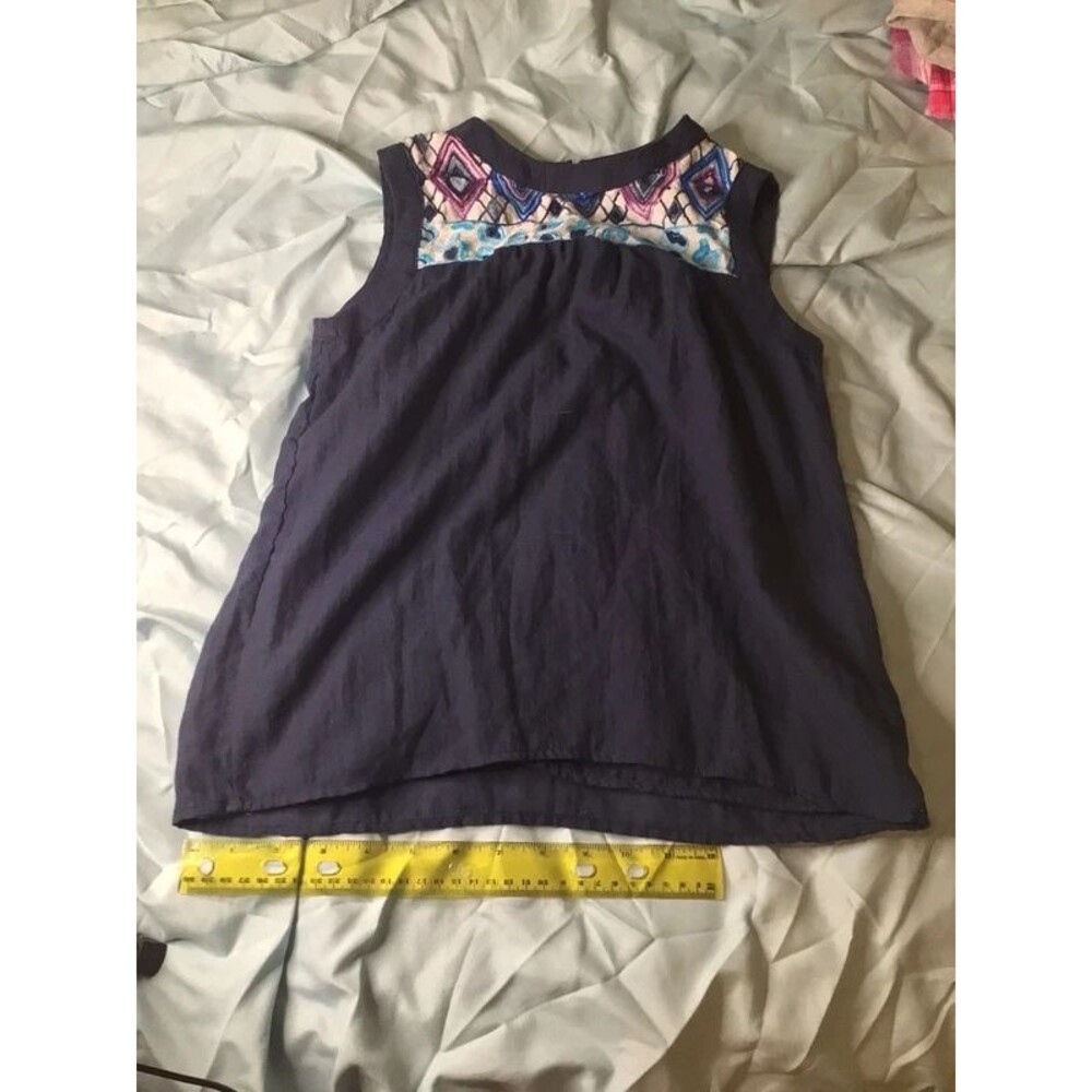 Max + Riley Girls Size Medium Chambray Top